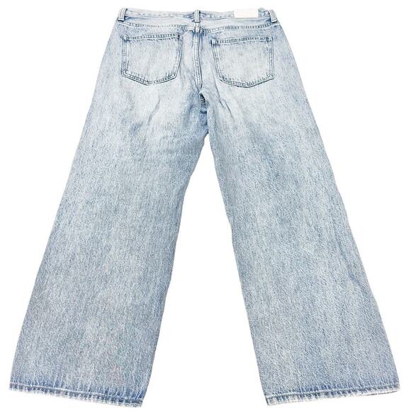 Pistola Magno Wide Leg Light Wash Seam Accented Denim Jeans Size 29 - Picture 3 of 7